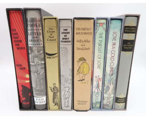 A good lot of The Folio Society books with Ten Days that Shook the World, Letter from America, The Cream of Noel Coward, The 