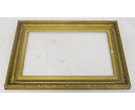 A lot of two 19th century gilt gesso picture frames first is&nbsp;98cm x 147cm and second is&nbsp;118cm x 88cm (2) Condition 