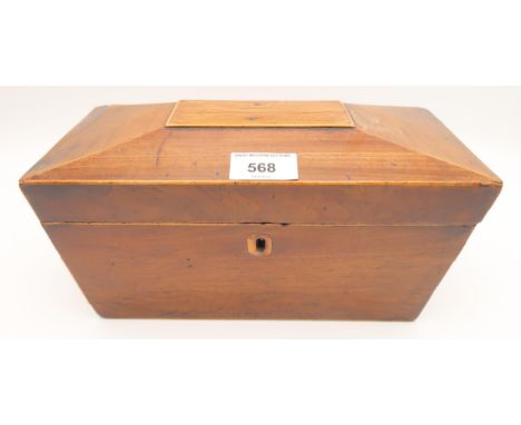 A sarcophagus tea caddy, leather bound travel ink well, lead communion token, glass paper weight etc Condition Report:Availab