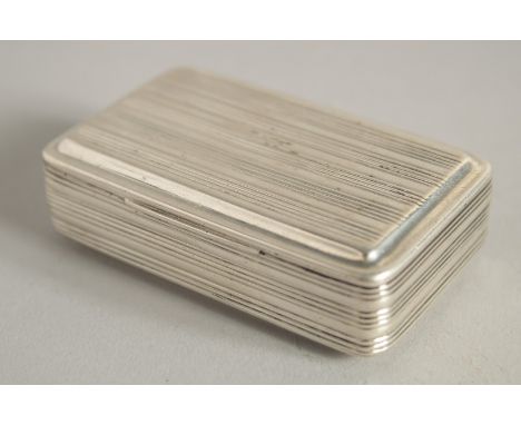 A GEORGE II REEDED SNUFF BOX by John Shaw. Birmingham 1811.