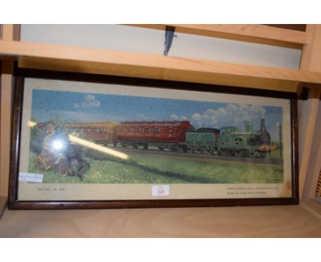 RAILWAY PRINT FROM THE TRAVEL IN 1880 SERIES BY C HAMILTON ELLIS