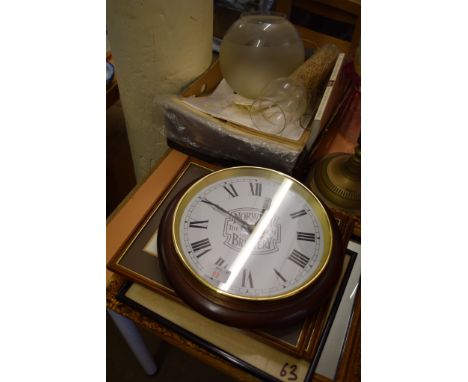 NORWICH BREWERY CLOCK AND VARIOUS FRAMED PHOTOGRAPHS