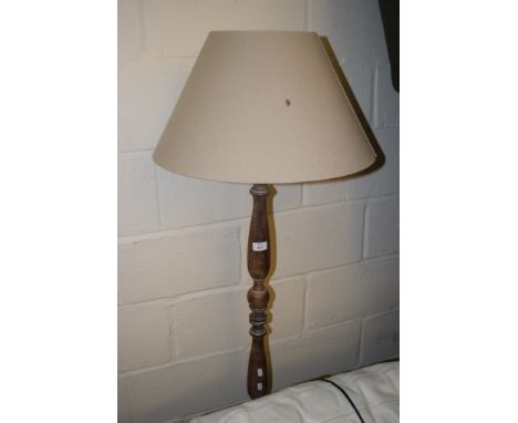 VINTAGE OAK STANDARD LAMP, 130CM HIGH