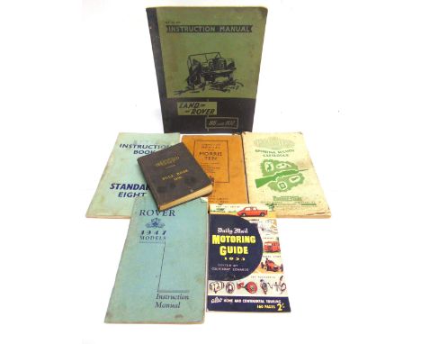 EPHEMERA - MOTORING &amp; OTHER  comprising a Parker-Hale Sporting Section Catalogue, 1939; Land Rover 86 &amp; 107 Instructi