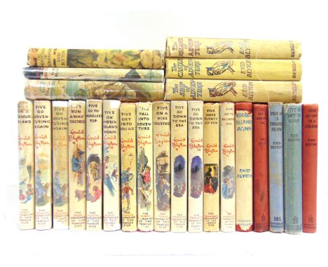 [CHILDRENS]  Blyton, Enid. Five Go Off to Camp, first edition, Hodder &amp; Stoughton, London, 1948, blue cloth, octavo; and 