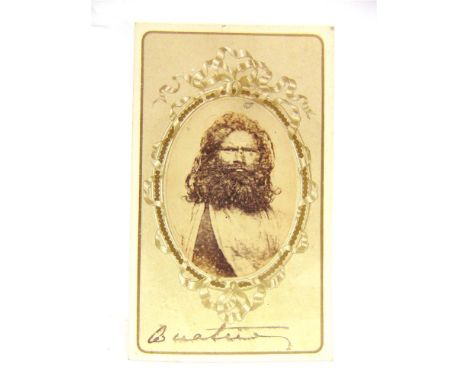 PHOTOGRAPHS - ASSORTED  Approximately twenty-seven carte de visite portrait photographs, including one of an indigenous beard