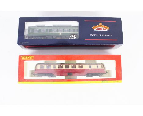 Two OO gauge Diesel Railcars. Comprising a Bachmann BR Class 108 2-Car DMU no 32-900A DCC ready and a Hornby BR Diesel Railca