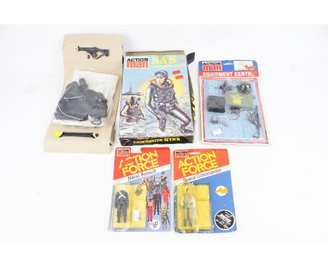 A collection of Action Man and Action Man 'Action Force' figures. Comprising an SAS Underwater Attack, Palitoy Action Man Equ