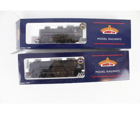 Two Bachmann OO gauge steam locomotives and tenders. Comprising a 2-6-0 BR Class 4MT 76069 no 32-951 and a 2-10-0 BR Class 9F