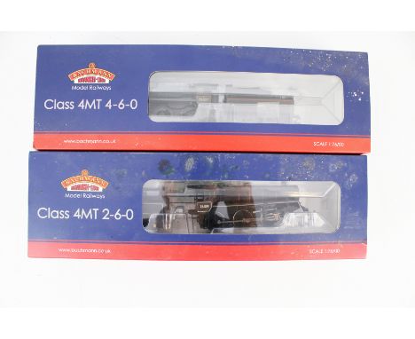 Two Bachmann OO gauge steam locomotives and tenders. Comprising a 31-115 Standard Class in British Railways livery 75027, and