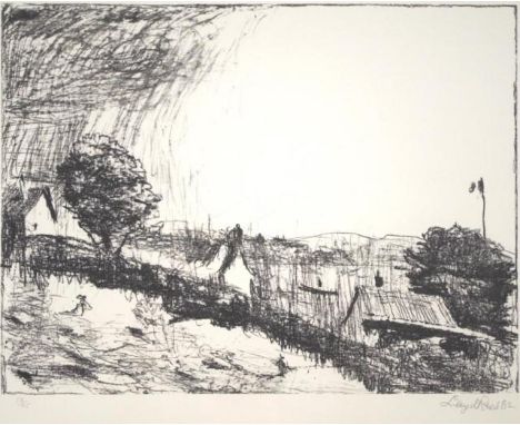 Lloyd Frederic Rees (1895-1988)  ''Hillside'' Lithograph, 58/75, signed lower right, 30 x 40cm approx