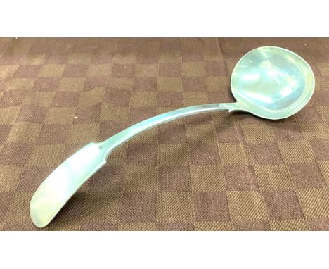 Large birmingham silver hallmarked ladle makers mark D&amp;F total weight approx 
