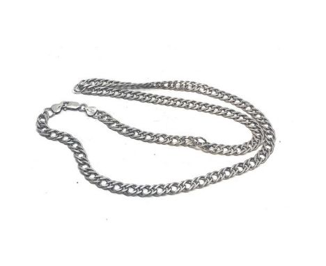 Vintage fancy link chain necklace weight 32g 