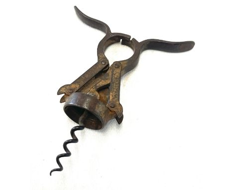 Rare antique Heeley patent empire corkscrew 