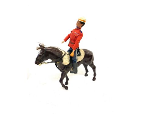 Vintage action man and 40th anniversary horse, action man is missing a hand 