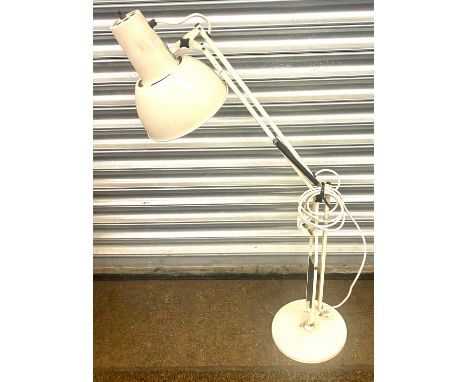 Vintage large angle posie lamp, weighted base, untested, overall height when straight 44.5 inches 