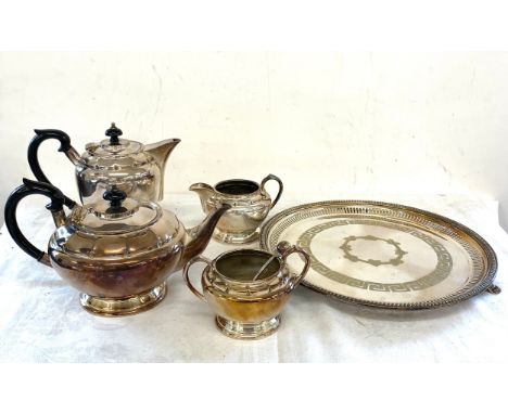 Silver plate tea coffee service - 5 pieces in total 