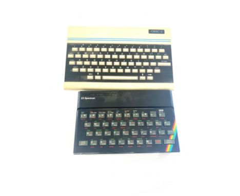Oric 1 vintage computer, sinclair zx spectrum both untested 
