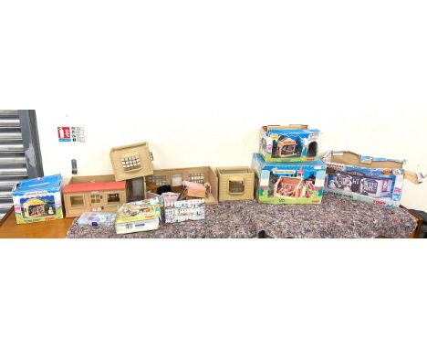 Selection of vintage Sylvanian Families buildings, accessories etc 