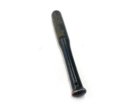 Antique Victorian police truncheon marked with VR and crown monogram 