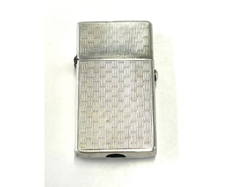 Vintage sterling silver cigarette lighter, untested 