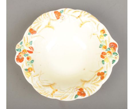 A Clarice Cliff Celtic Harvest pattern bowl. Approx. diameter 26cm.  