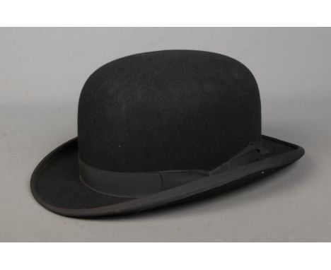 A vintage G.R Dunn &amp; Co, London black felt bowler hat.  