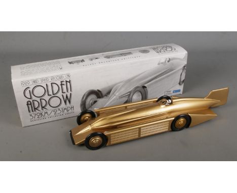 A Schylling Collector Series Golden Arrow, in original box, 1929 Land Speed Record Car  