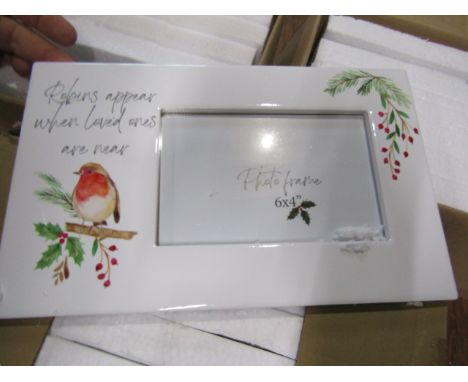 17 x Robin Christmas remembrance ceramic frames new old stock&nbsp;