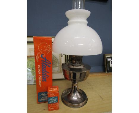 Aladdin oil lamp with spares&nbsp;