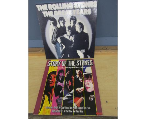 The Rolling Stones 'Story of the Stones' and 'The Greatest Years' (sleeves slightly stuck together)