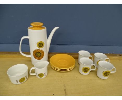 Vintage J &amp; G Meakin coffee set for 4&nbsp;