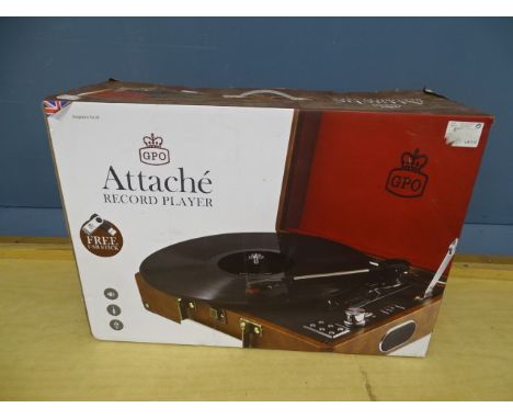 Boxed record player (no power lead)&nbsp;