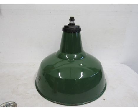 A large green enamel light&nbsp;