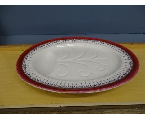 Large ceramic meat platter marked Worcester. L50cm approx&nbsp;
