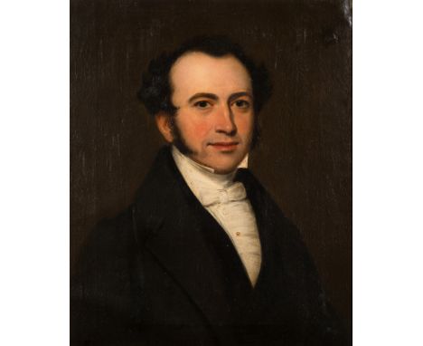 Thomas Barber [1768-1843]-
Portrait of Reverend Henry Leonard Adams [b.1798]
bust length:-
signed, inscribed and dated 1838 o