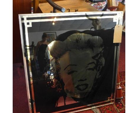 A mid 20th century Marilyn Monroe mirror, 69 x 64cm 