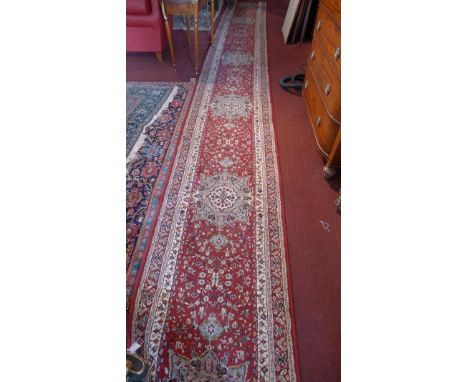 A Kashan style runner, 635 x 80cm 