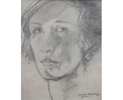 Haydn Reynolds Mackey (1881-1979), pencil on paper, Portrait of a woman, signe,d, 24 x 20cm