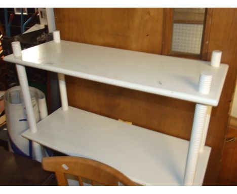 WHITE SHELF UNIT