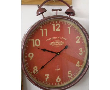 VINTAGE STYLE WALL CLOCK 40CM DIAMETER 