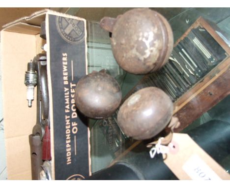 3 VINTAGE CYCLE BELLS
