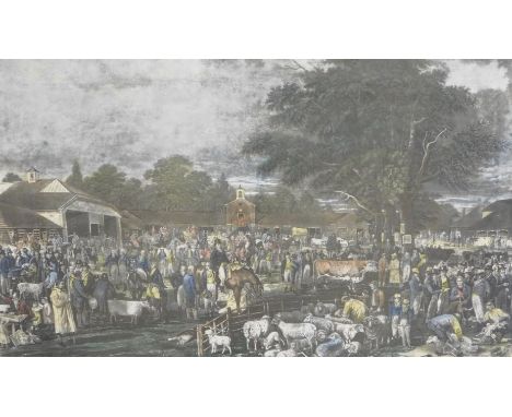 After Garrard. Worbourn Sheep Shearing, print, 40cm x 56cm.