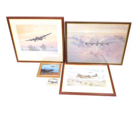 Kenneth C. Aitken (b.1929). Bristol Blenheims Approaching Rotterdam, artist signed print, signed Lord Mayor of Bristol Counci
