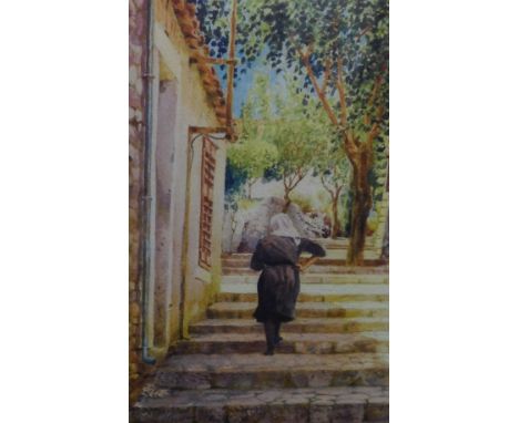John Gillow (b.1948). Unlit Steps, artist signed limited edition print, number 30/350, titled, 27cm x 18cm. 