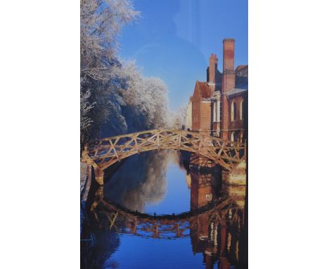 TIM RAWLE, Queen's College, Cambridge, Mathematical Bridge, photographic print, signed and titled to margin, framed and glaze