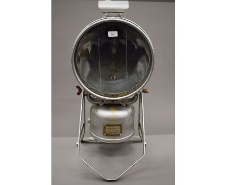 A vintage Tilley Projection flood light. 75 cm high.