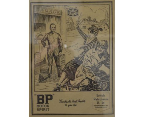 A Young Lady to a Friend; together with a 1920s Punch Cartoon and a 1922 BP Advertising print.