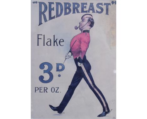 An advertising print for Redbreast Flake, framed and glazed; together with an 1884 Vanity Fair Empress of Austria print and a