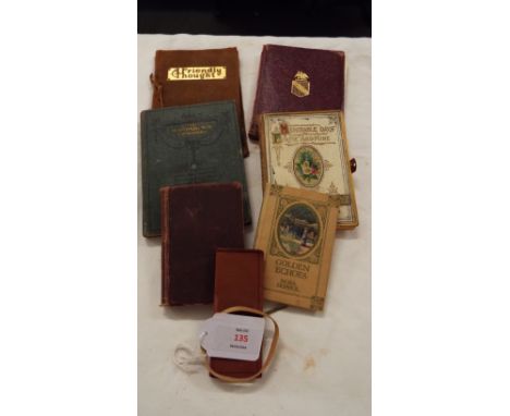 A selection assorted miniature books to include 'Wisdom of Marcus Aurelius', 'Golden Echoes' by Nora Hopper, 'Memorable Days 